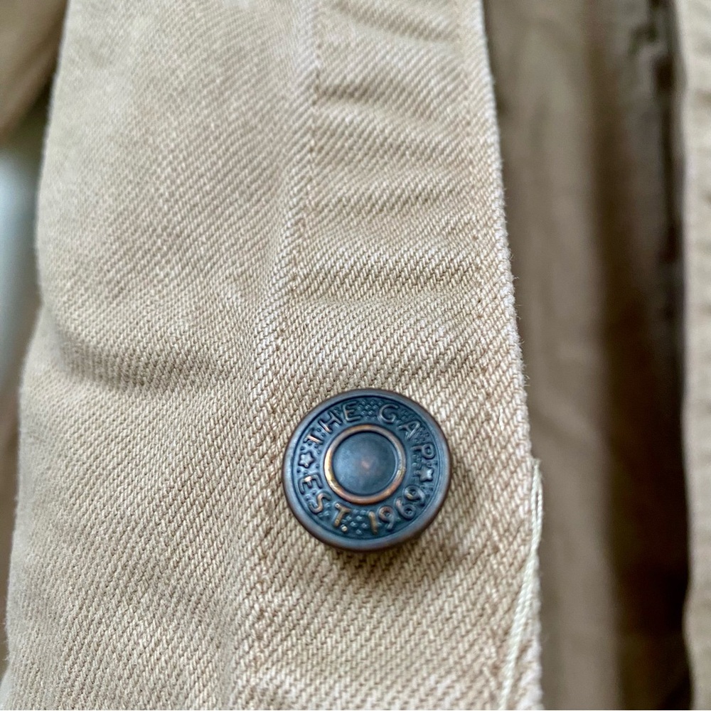 Upcycled By The Beautiful @beyoushop! Boho Western Beige Jacket with Horse Patch - Picture 11 of 14